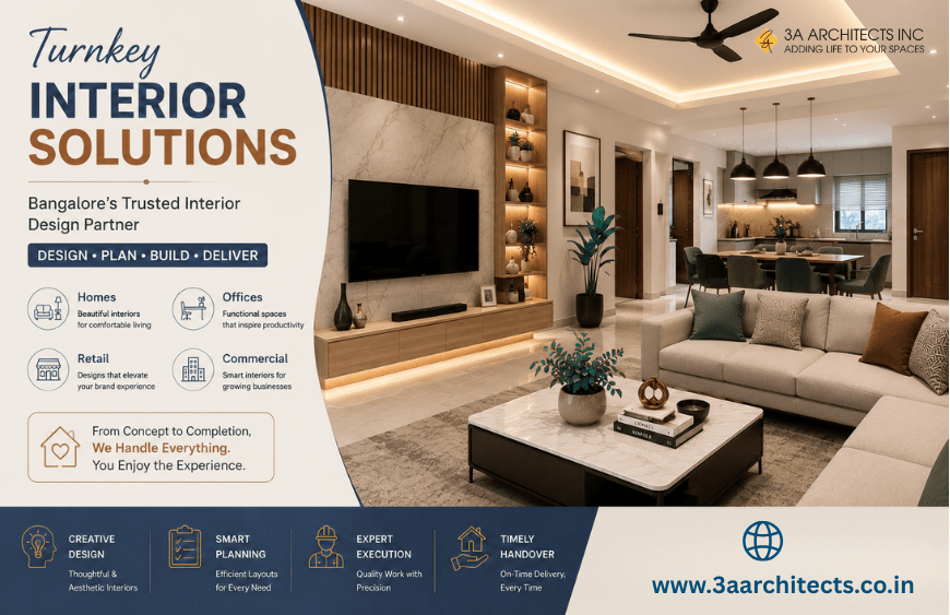 Turnkey Interior Design Company in Bangalore